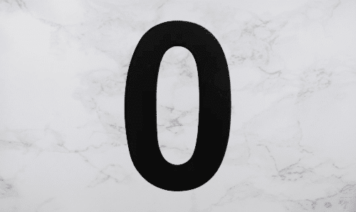 Modern 8″ Backlit Led House Numbers, Prima 0 To 9