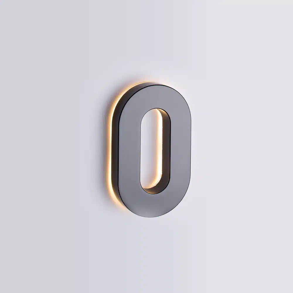 Numéros de maison modernes rétroéclairés à LED de 6 pouces, Taymor