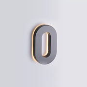 Numéros de maison modernes rétroéclairés à LED de 6 pouces, Taymor