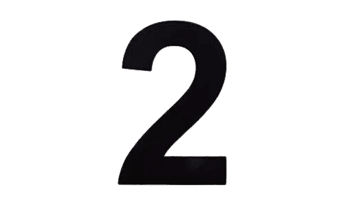 Modern 8″ Backlit Led House Numbers, Prima 0 To 9