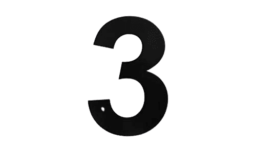Modern 8″ Backlit Led House Numbers, Prima 0 To 9