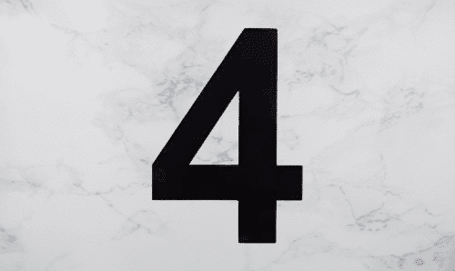 Modern 8″ Backlit Led House Numbers, Prima 0 To 9