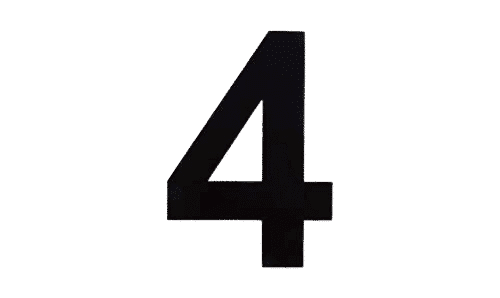 Modern 8″ Backlit Led House Numbers, Prima 0 To 9