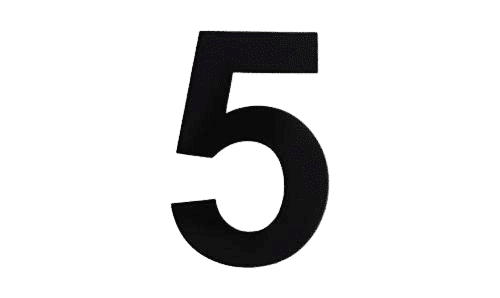 Modern 8″ Backlit Led House Numbers, Prima 0 To 9