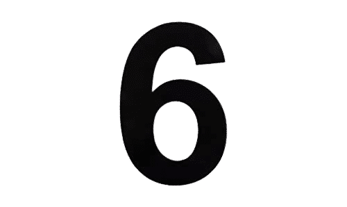 Modern 8″ Backlit Led House Numbers, Prima 0 To 9
