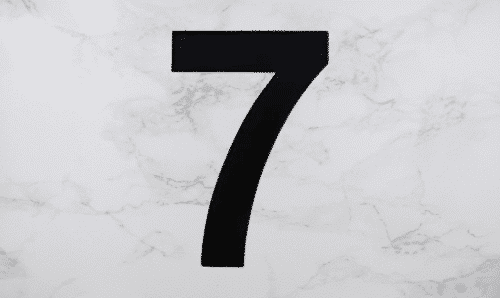 Modern 8″ Backlit Led House Numbers, Prima 0 To 9