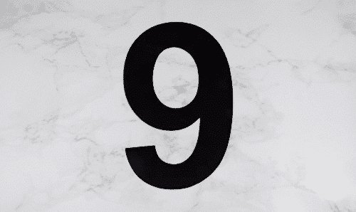 Modern 8″ Backlit Led House Numbers, Prima 0 To 9