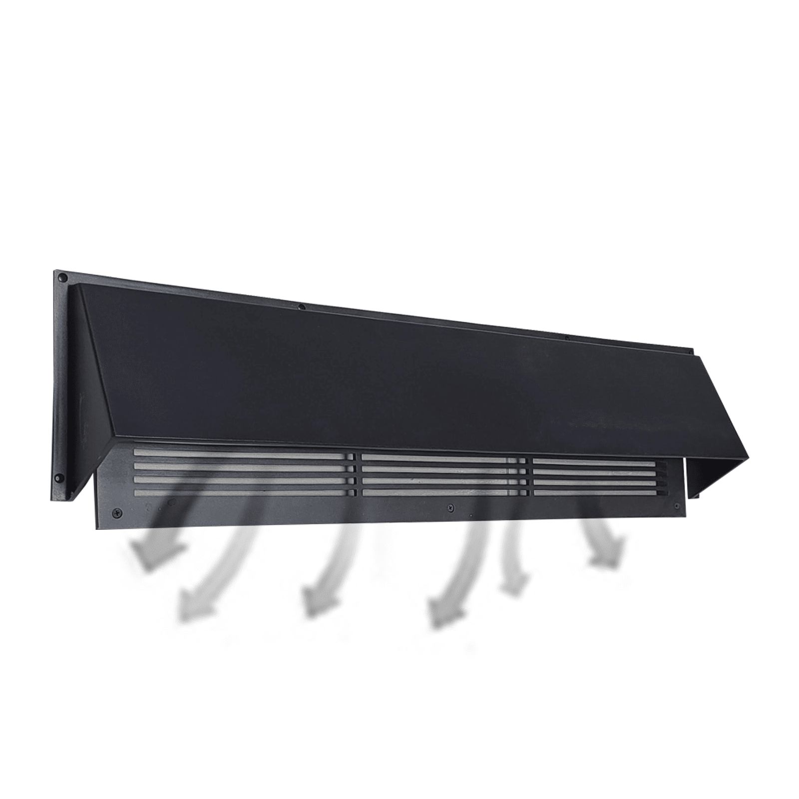 Floor Vent Air Deflector / Diverter - 24", Covers Mostly 4"X24", 6"X24" And 8"X24", Vent Duct Openings, Decorative HVAC Duct Cover  -  Heavy Duty Cast Aluminum Metal Powder Coated Re-Paintable For Floors and Wall- Modern Design
