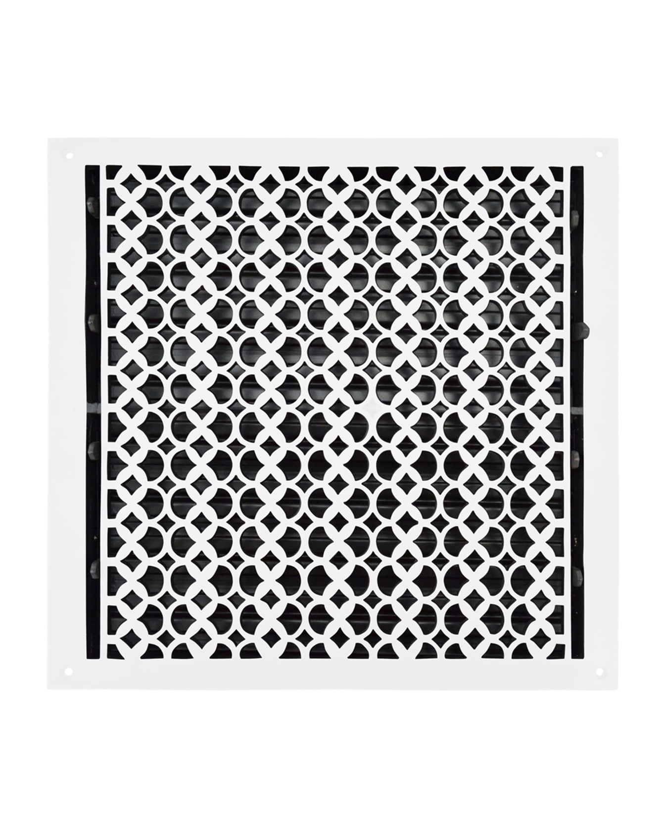 Cast Iron Floor Vent Cover / Register Size: 16″ x 16″ with Damper top faceplate outer size 17-1/2″ x 18″, thickness 5 mm, Premium Hand Made heavy-duty, durable, walkable – Powder coated Re-paintable for floors and walls-Tudor Mushroom Design (VR 100)