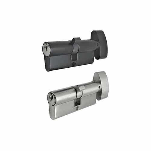 Euro profile Cylinder 70 MM, Solid Brass Square - Set