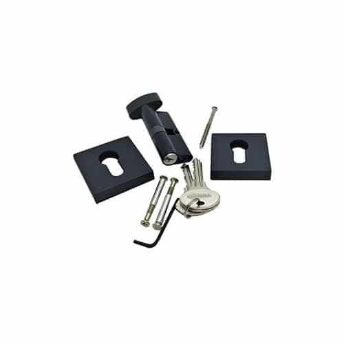 Euro profile Cylinder 70 MM, Solid Brass Square - Set