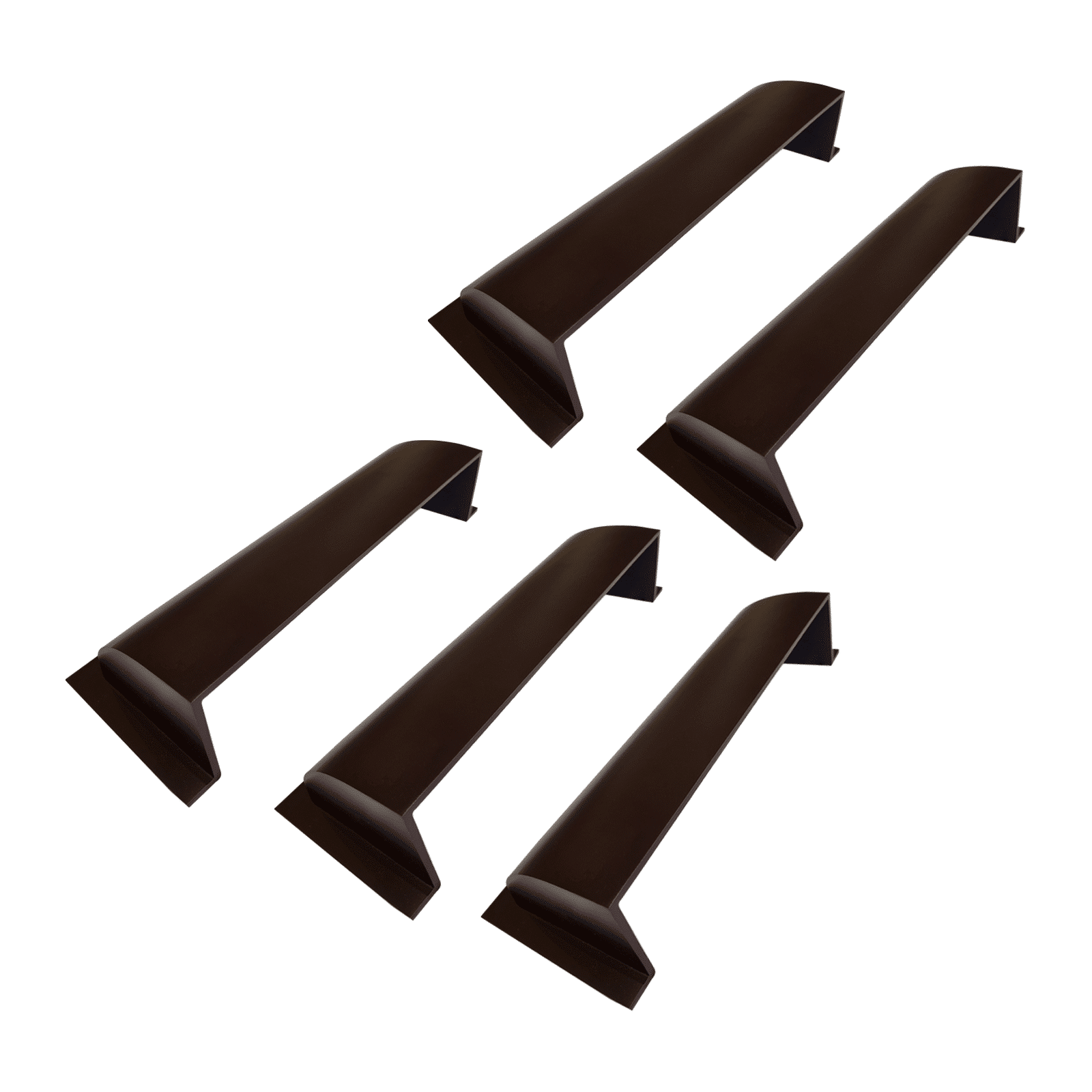 Metal Floor Vent Air Deflector 4"x14"- cast Aluminum HVAC Diverter fits on 4"x14" and 6"x14" Vents. Heavy - duty Vent Cover for Vents Under Furniture, Beds, Sofas, or Curtains - Dome Design Brown