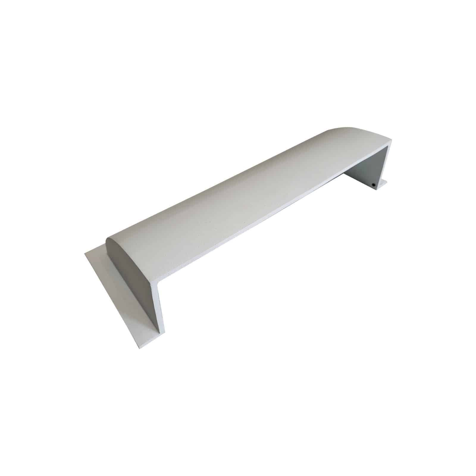 Metal Floor Vent Air Deflector 4"x12"- cast Aluminum HVAC Diverter fits on 4"x12" and 6"x12" Vents. Heavy - duty Vent Cover for Vents Under Furniture, Beds, Sofas, or Curtains - Dome Design White