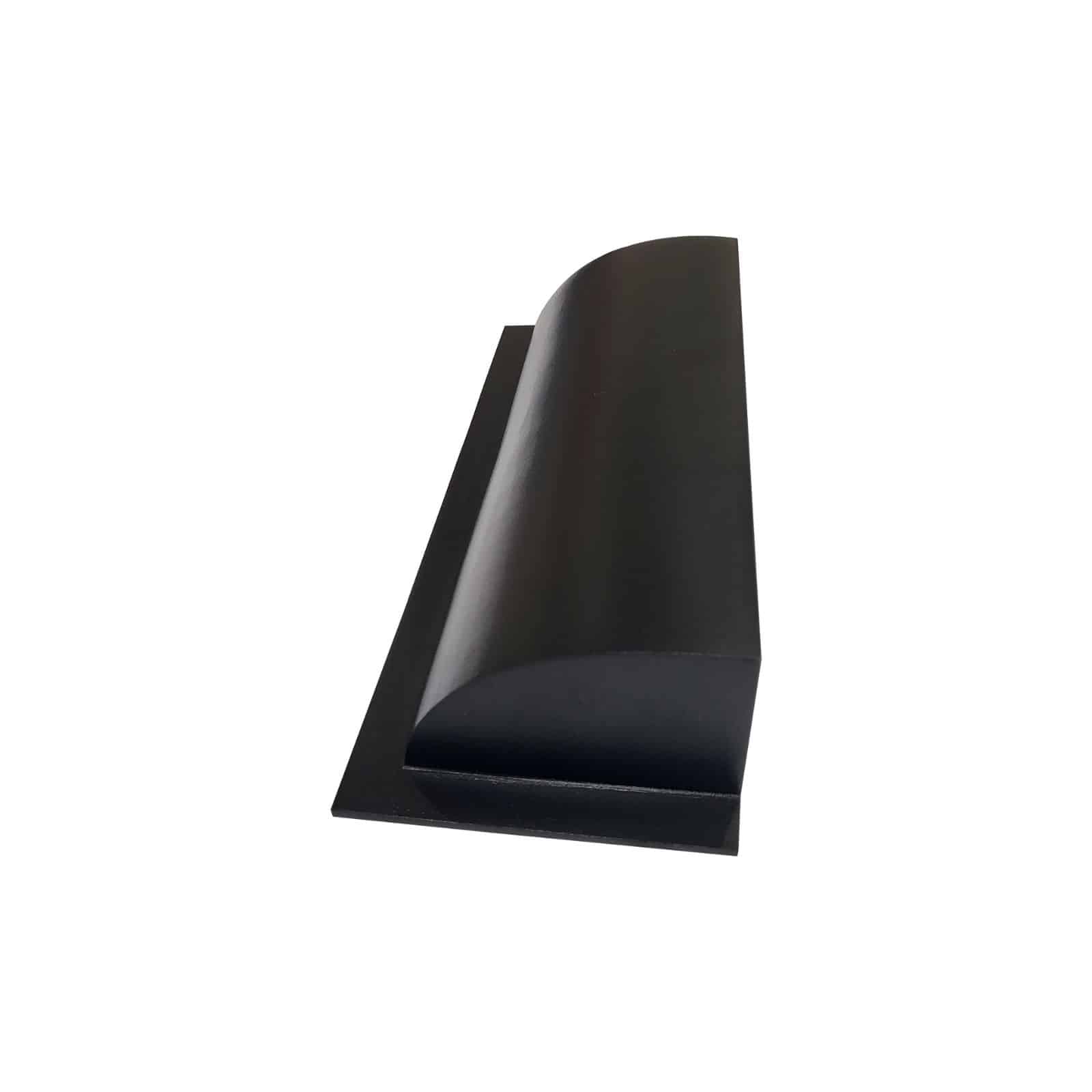 floor vent air deflector round 4"x10" heavy duty cast aluminum black