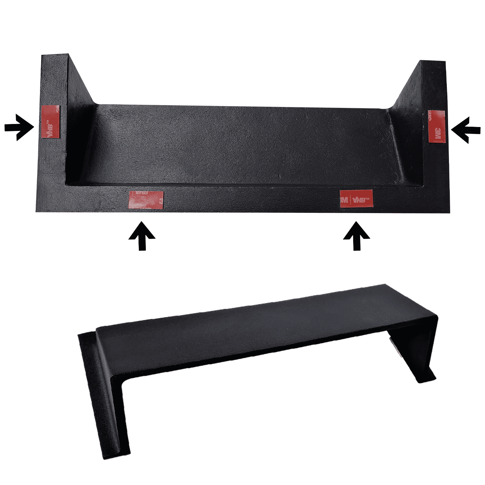 floor vent air deflector round 4"x10" heavy duty cast aluminum black