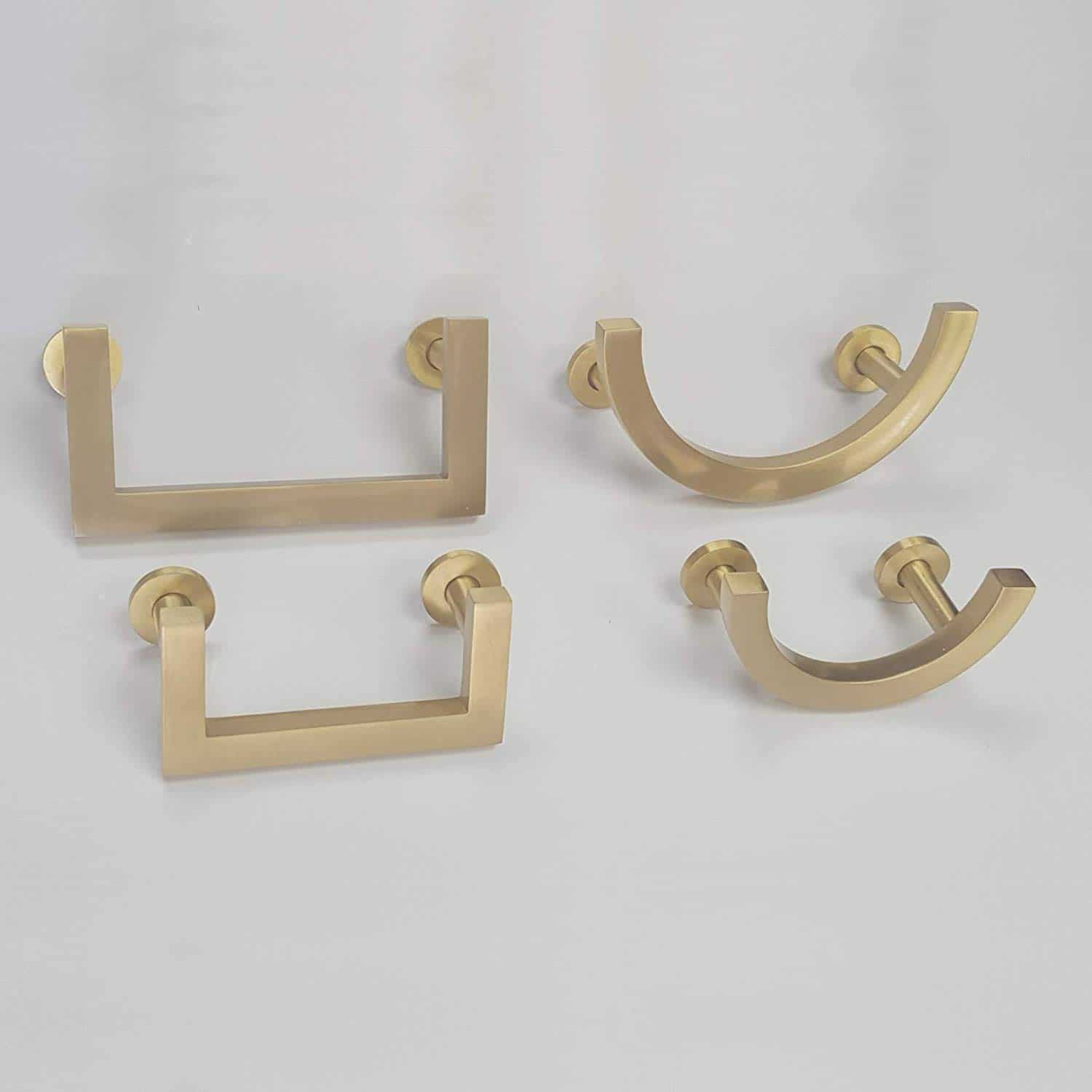 Cabinet Handle Pull Half Moon 4"