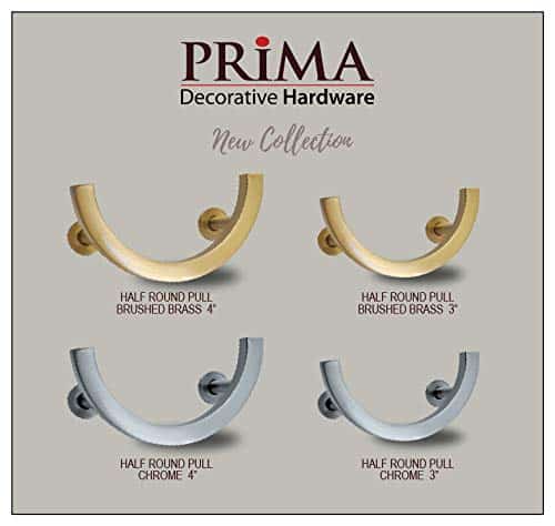 Cabinet Handle Pull Half Moon 4"
