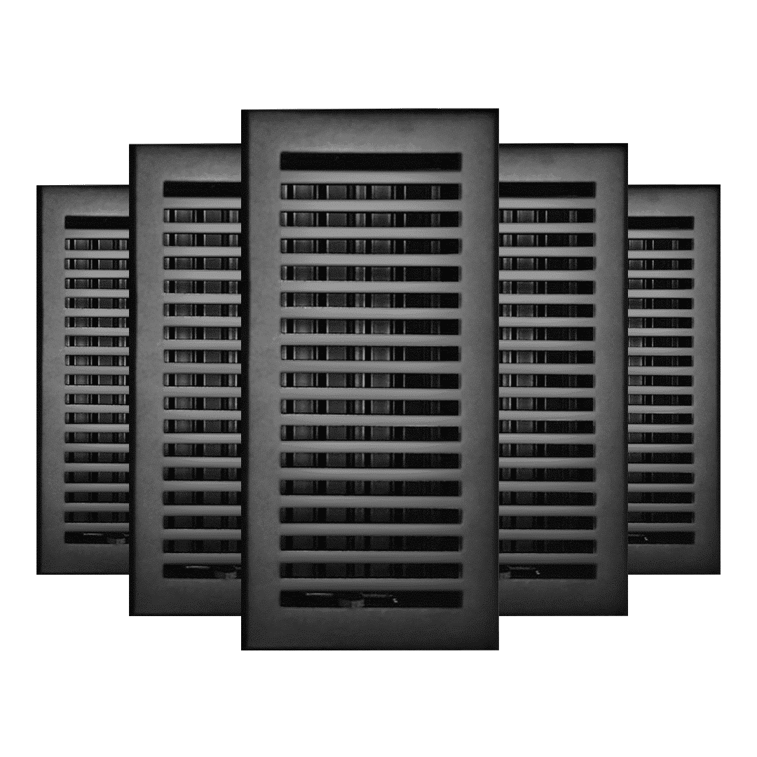 Cast Aluminum Floor Register Size 4" X 10" VR102 Pack of 5