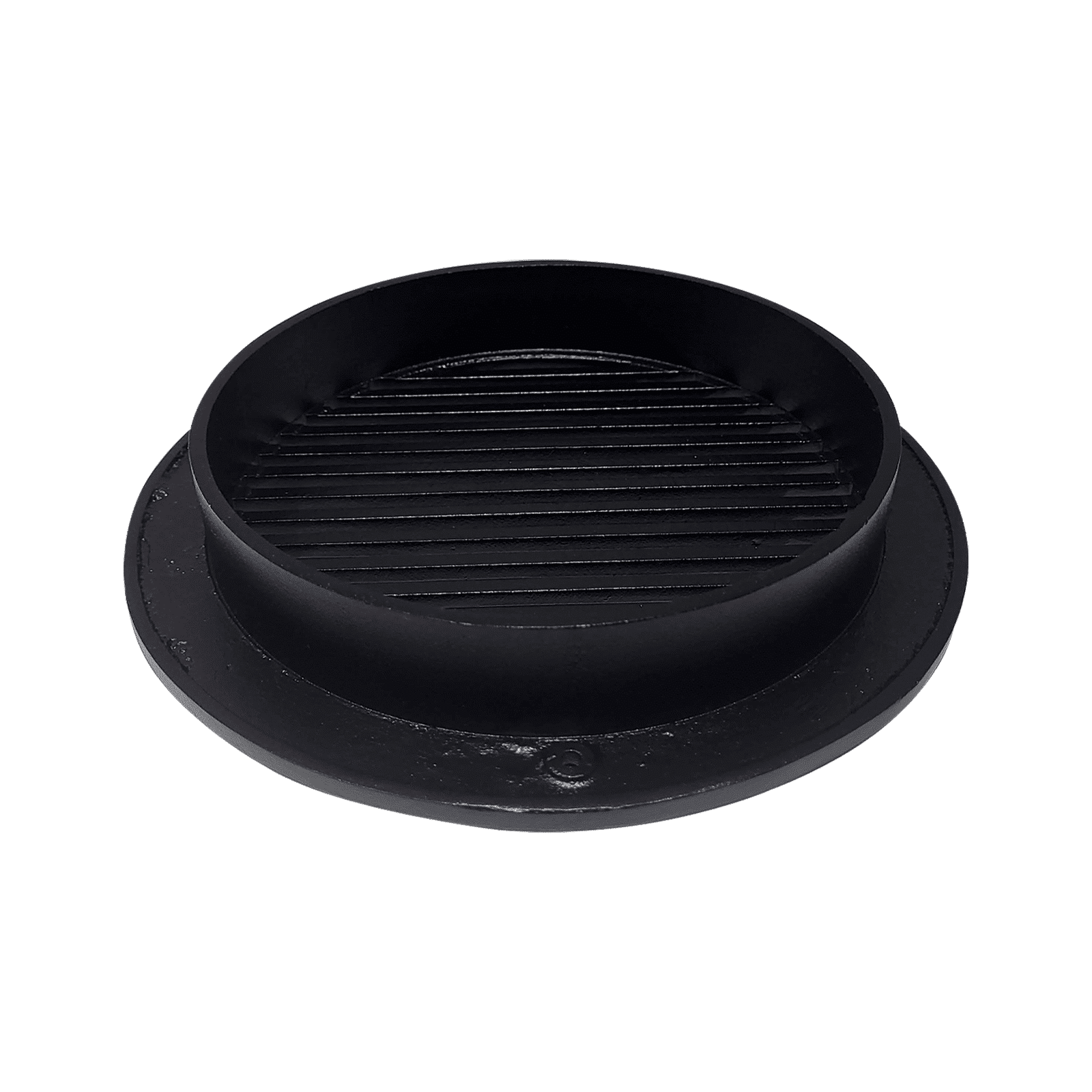 Round Air Vent Duct Grille 8″ Top Faceplate Size 9.65″ HVAC Decorative Duct Cover Cast Aluminum Powder Coated Re-Paintable for Walls, Ceilings, And Floors Without Damper – Modern Linear Design (VR 109)