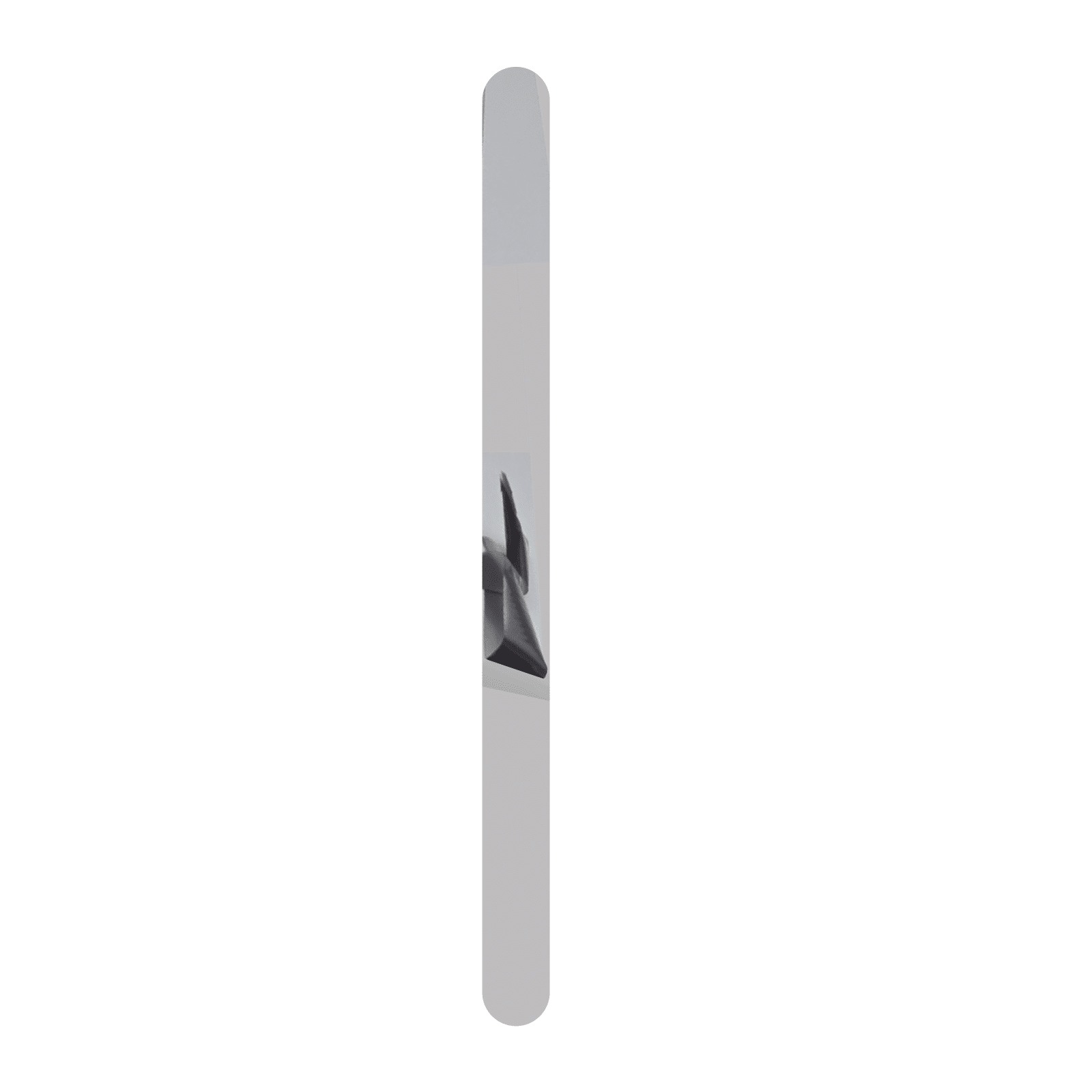 decorative stainless steel flat inlay strip, round head on both sides 60 cm (23.50 inches/ 2.00 ft)