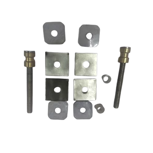 60" Back-to-Back Entry Door Pull / Push Handle - Square ‘H’ Type, Ladder Style Modern Design | Premium 304 Stainless Steel | Satin Brushed Finish