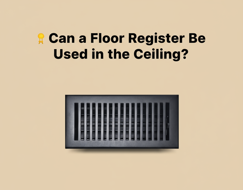 Can a Floor Register Be Used in the Ceiling