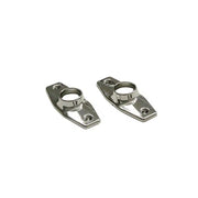 Brides de tringle de douche elliptiques Taymor - Chrome poli 