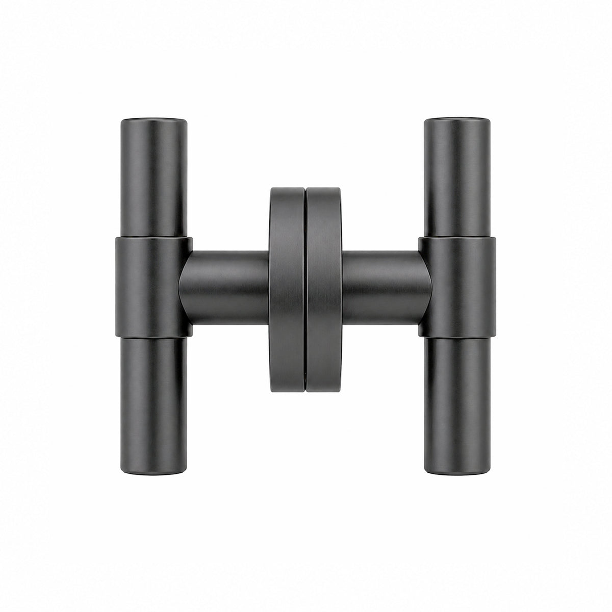 Modern T-Bar Thumb Turn Door Handle Set – 100mm Round Bar, Plain Barrel Design on 62mm Round Rosette | 304 Stainless Steel