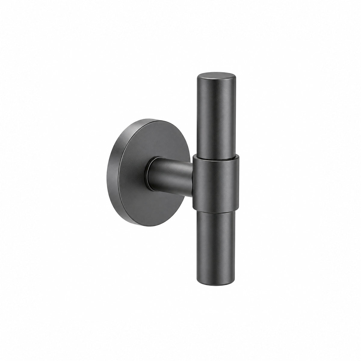 Modern T-Bar Thumb Turn Door Handle Set – 100mm Round Bar, Plain Barrel Design on 62mm Round Rosette | 304 Stainless Steel
