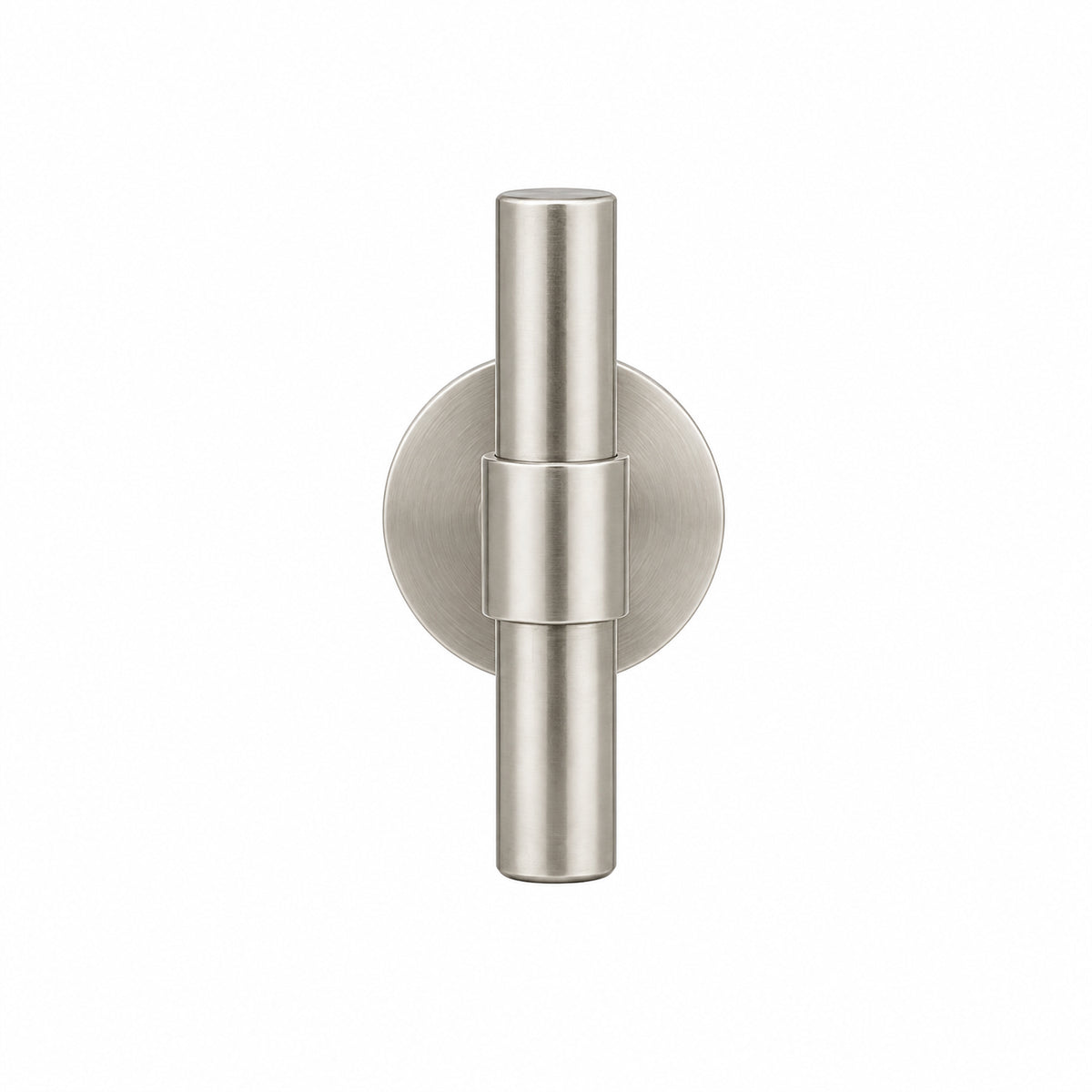 Modern T-Bar Thumb Turn Door Handle Set – 100mm Round Bar, Plain Barrel Design on 62mm Round Rosette | 304 Stainless Steel