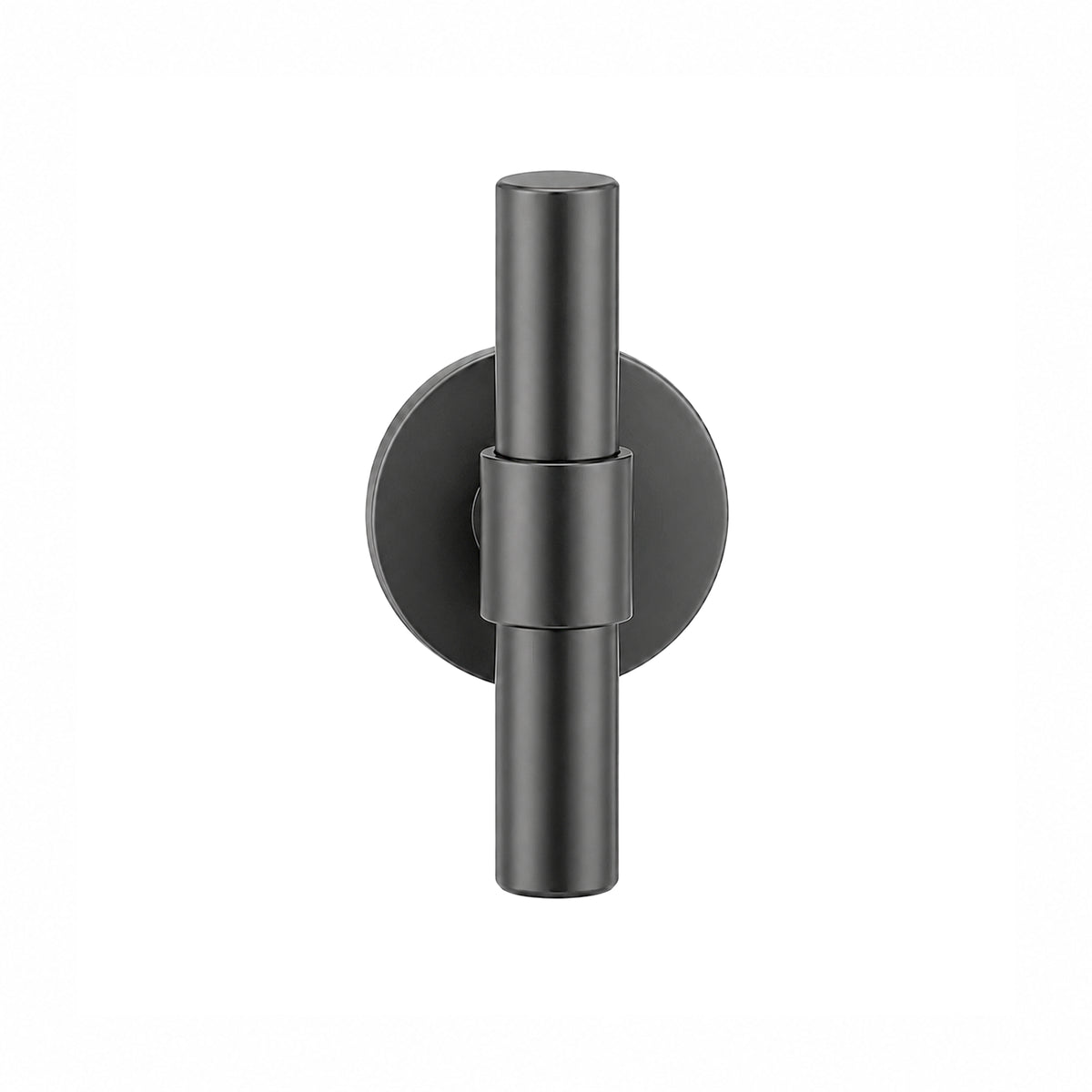 Modern T-Bar Thumb Turn Door Handle Set – 100mm Round Bar, Plain Barrel Design on 62mm Round Rosette | 304 Stainless Steel