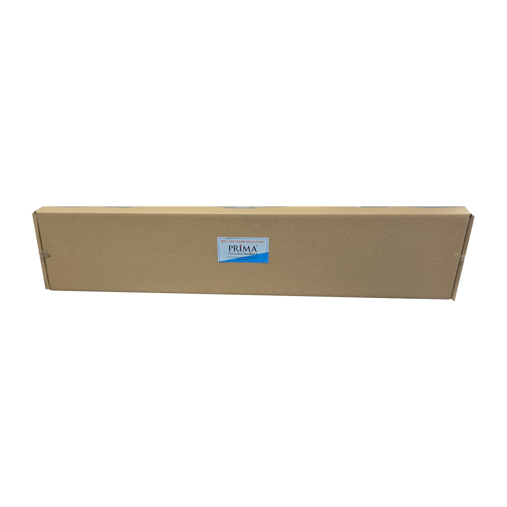 30" x 4" Air Return Grille | White Steel HVAC Vent Cover for Sidewall & Ceiling | 1RA