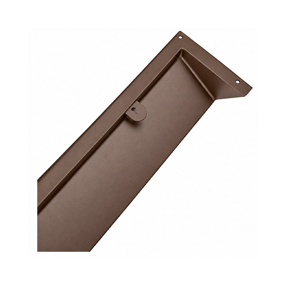 52" Fireplace Vent Deflector Hood – Cast Aluminum Heat and Airflow Director | Modern Wall-Mount Design