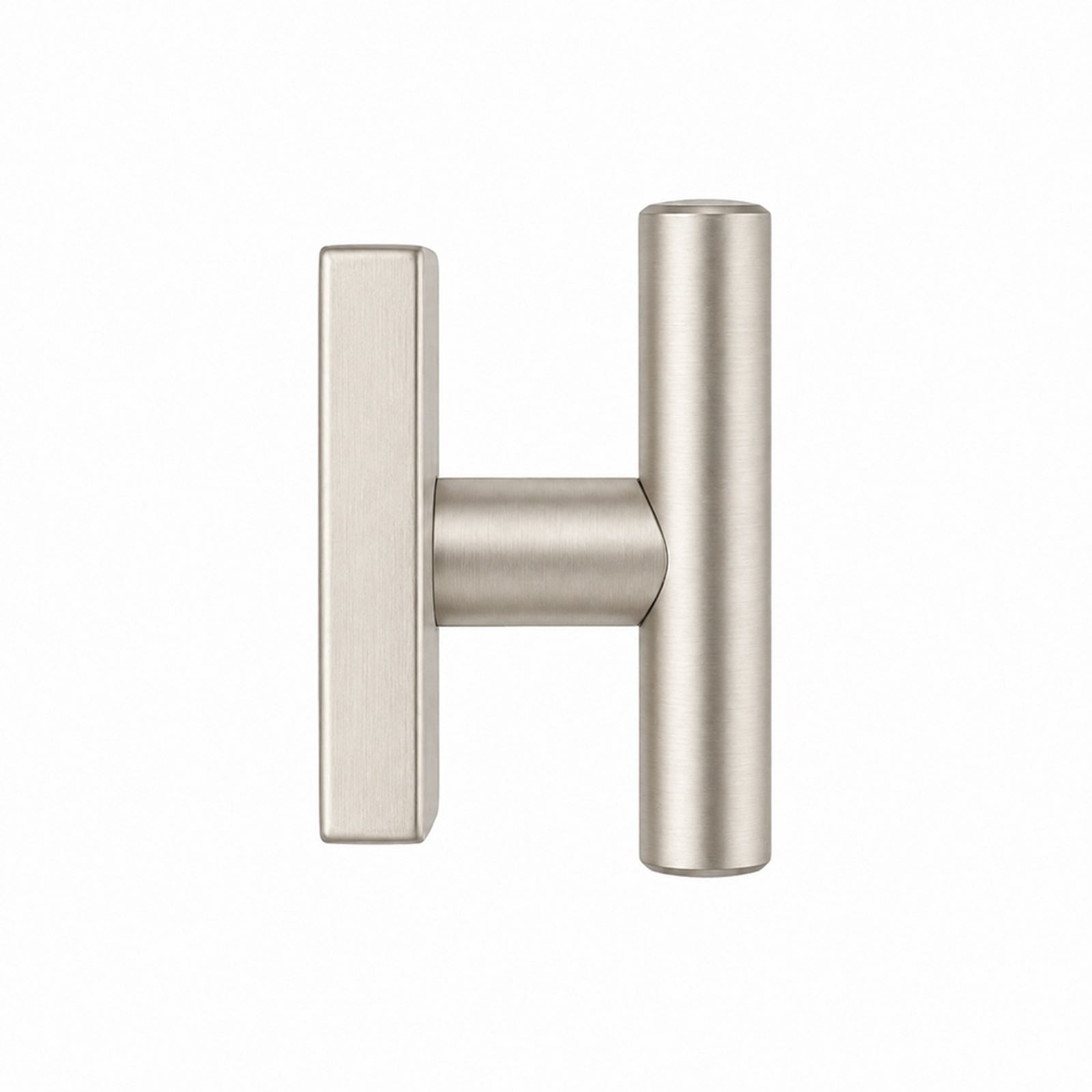 Round T-Bar Thumb Turn Door Handle Set | Plain Design on Square Rosette | 304 Stainless Steel