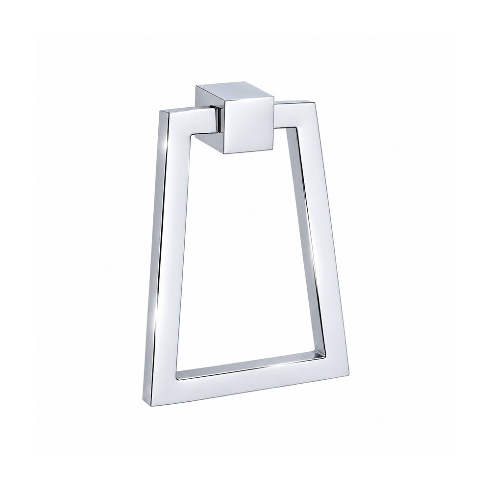 4" Solid Brass Cabinet Drop Ring Pull – Hanging Triangle Trapezoid Design