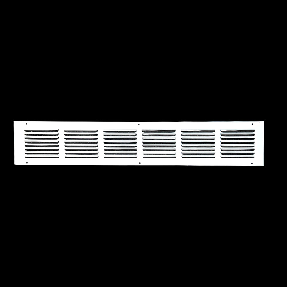 30" x 4" Air Return Grille | White Steel HVAC Vent Cover for Sidewall & Ceiling | 1RA