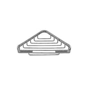 Petit panier d'angle Taymor en chrome poli