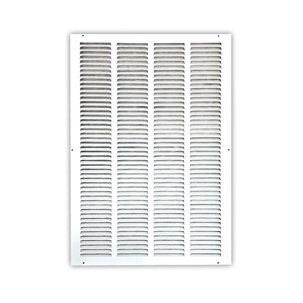 16" x 24" Air Return Grille | White Steel HVAC Vent Cover for Sidewall & Ceiling | 1RA