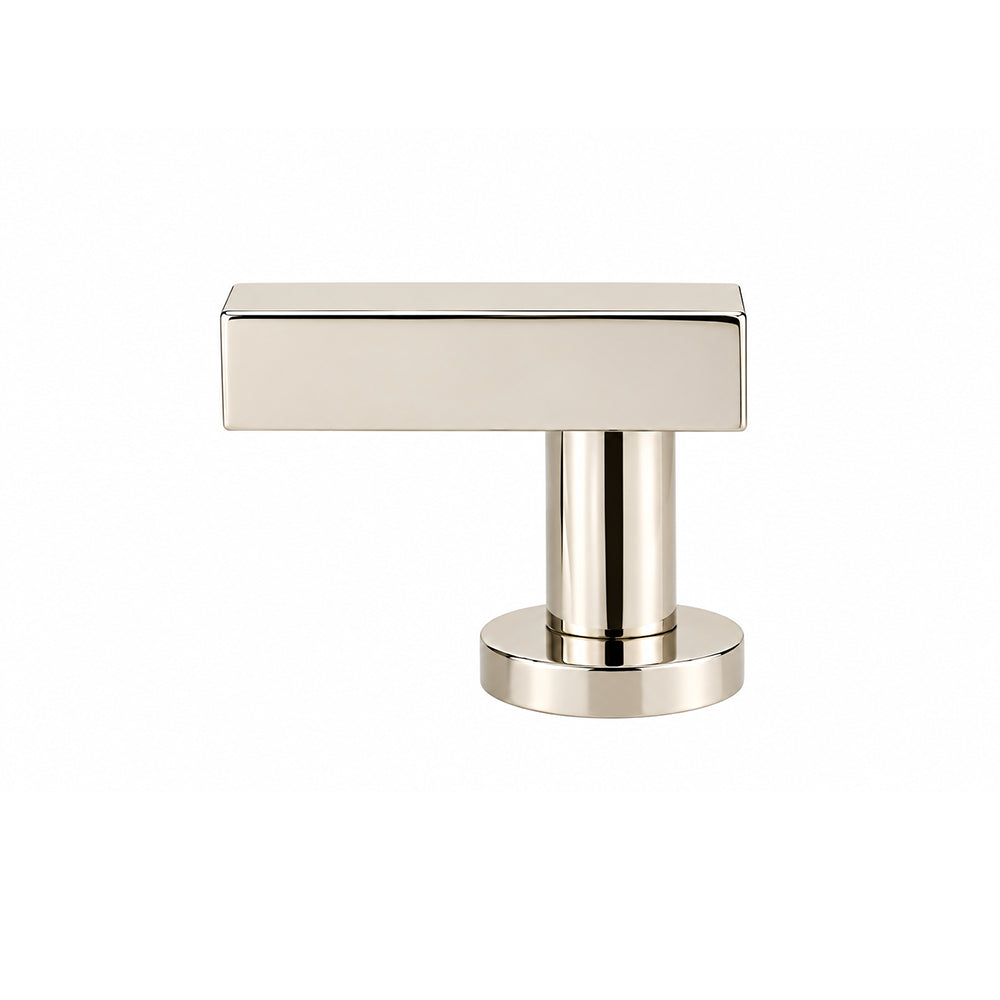 Modern Rectangular T-Bar Cabinet Knob | Solid Brass Handle for Drawers & Cabinets
