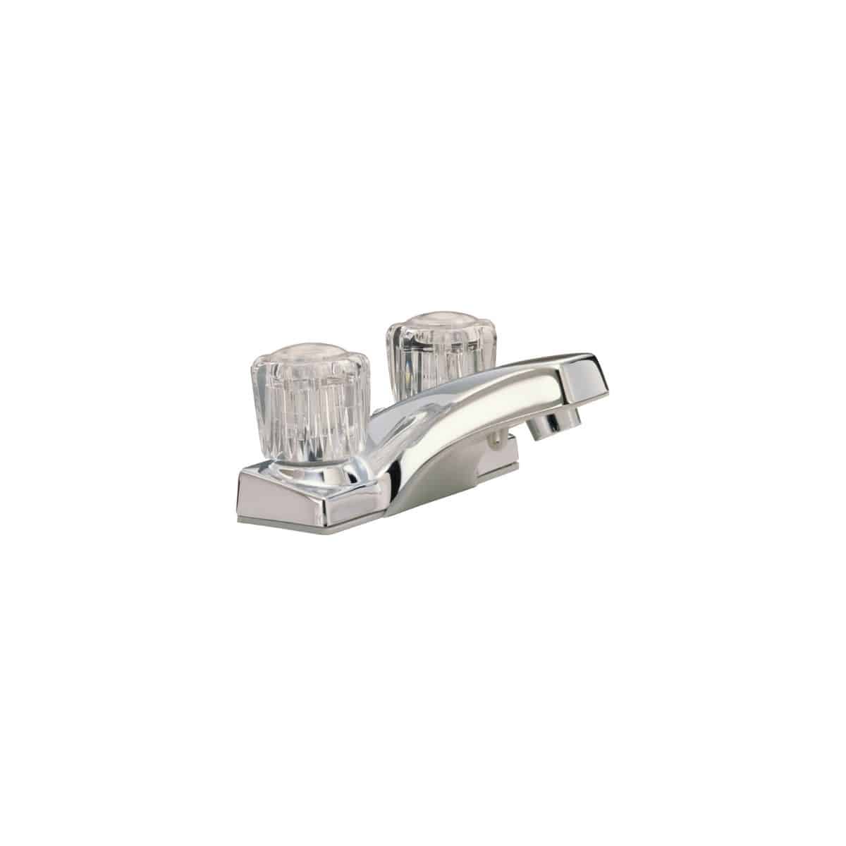 Taymor Sunglow 4" Two Acrylic Handles Lavatory Faucet Polished Chrome
