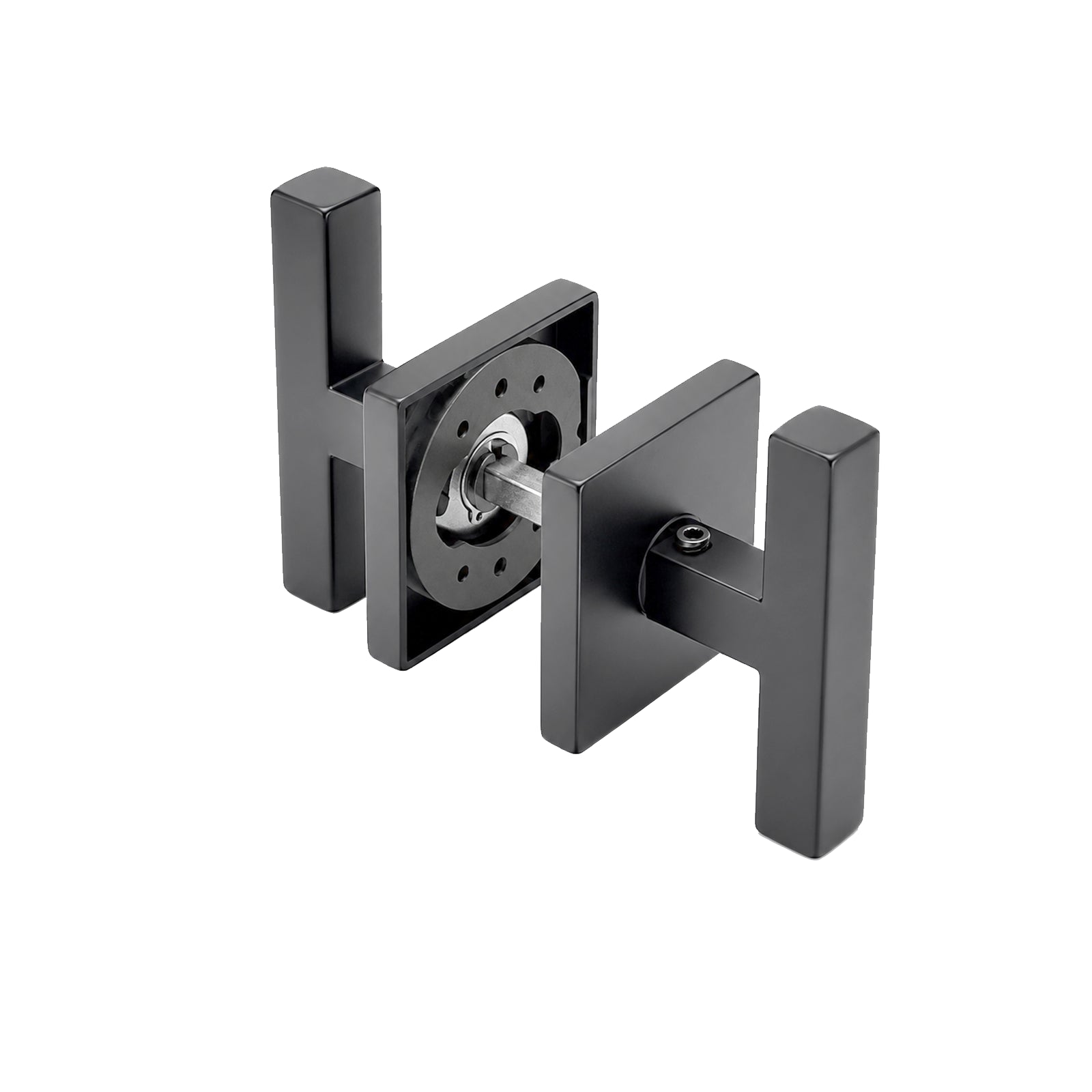 Modern T-Bar Thumb Turn Door Handle Set – 100mm Square Bar with 62mm Square Rosette | Stainless Steel 304