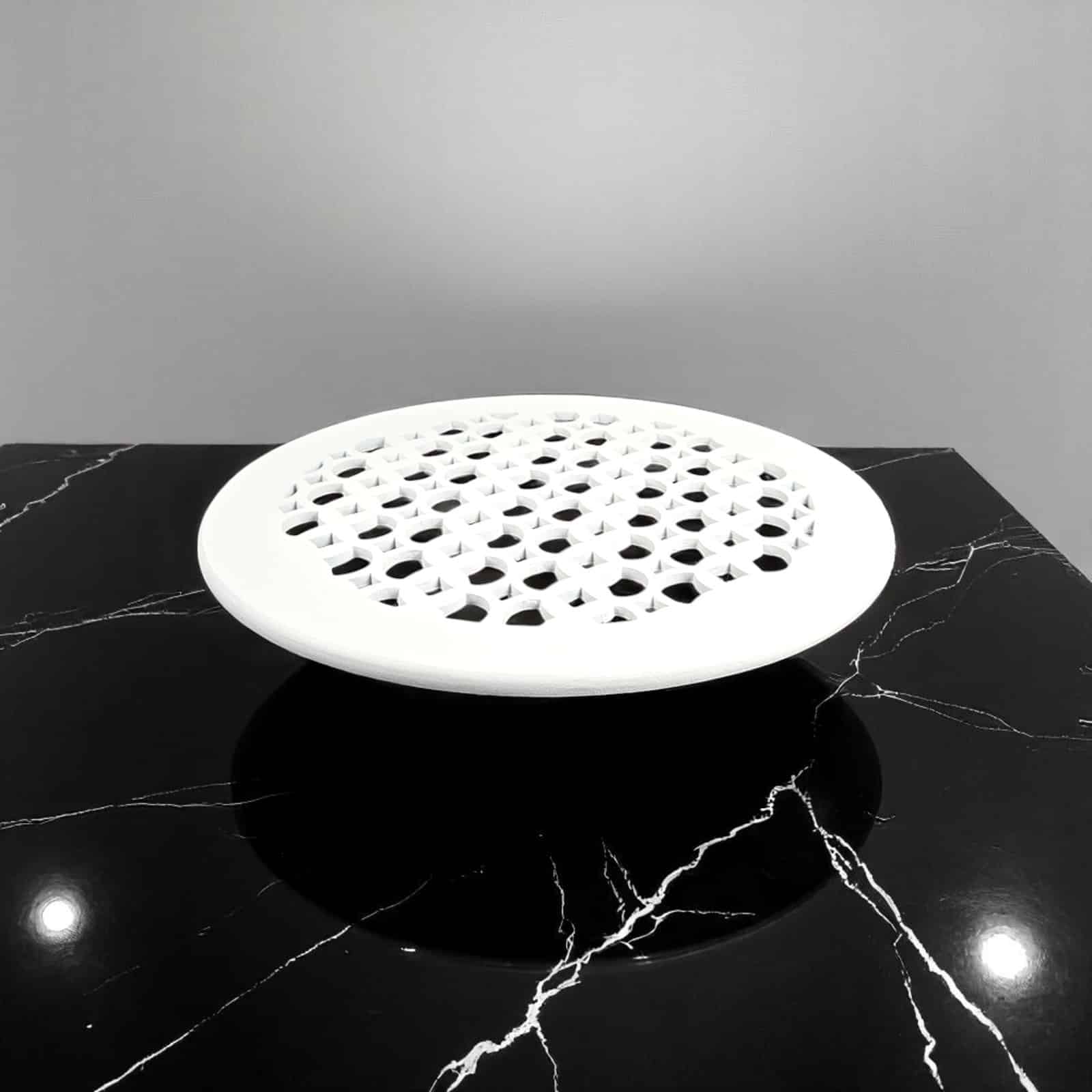 Grille de ventilation ronde de 10 po, motif champignon Tudor