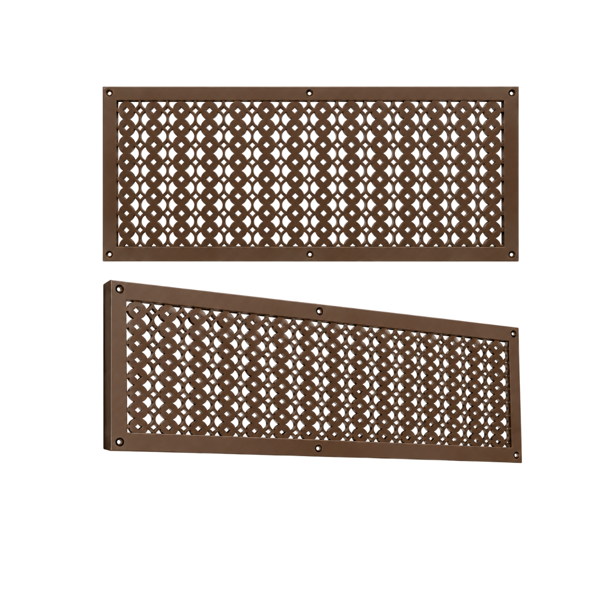 12" x 30" Air Return Grille Cast Aluminum | VR100 Tudor Mushroom Design Vent Cover | Wall, Ceiling & Floor | HVAC Register