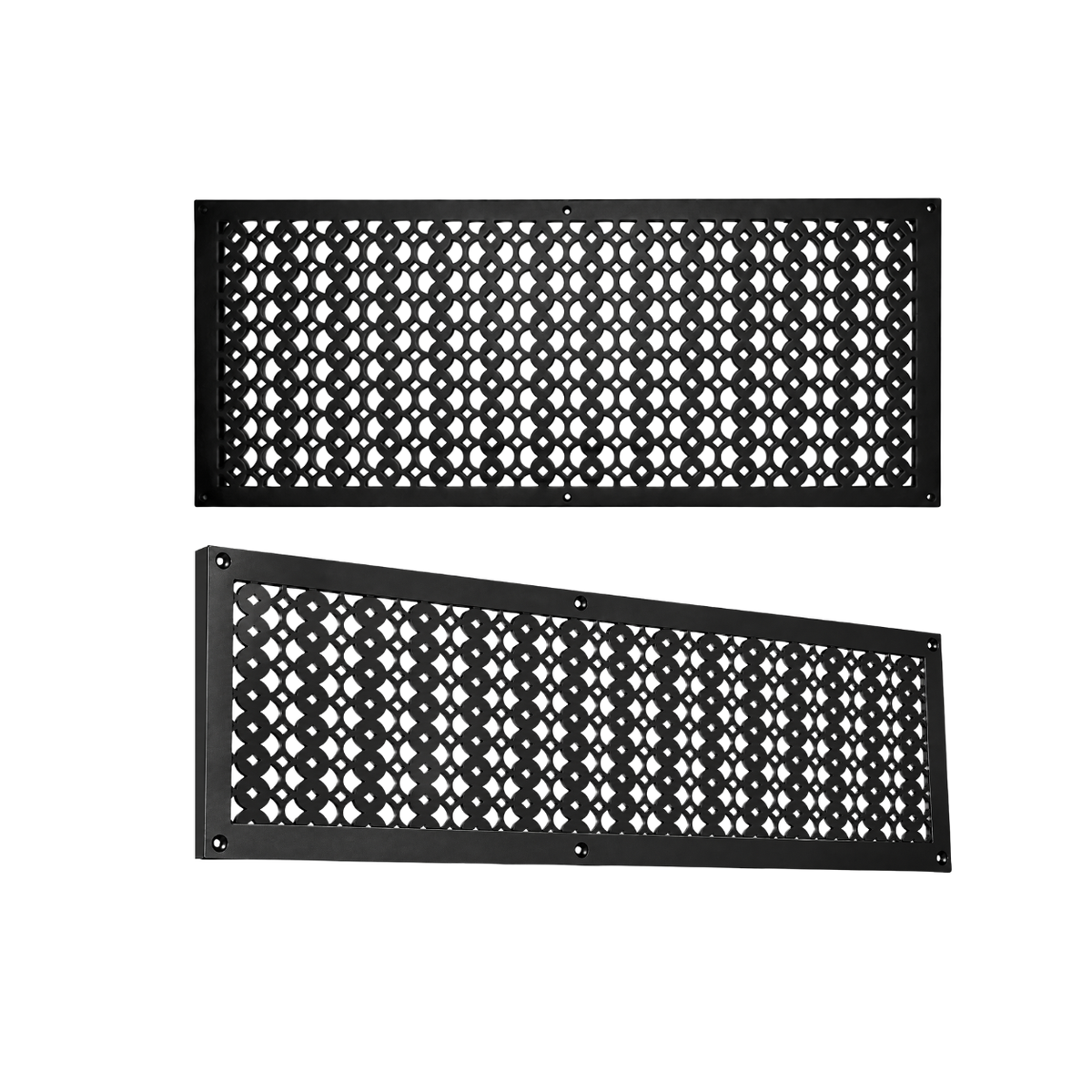 12" x 30" Air Return Grille Cast Aluminum | VR100 Tudor Mushroom Design Vent Cover | Wall, Ceiling & Floor | HVAC Register