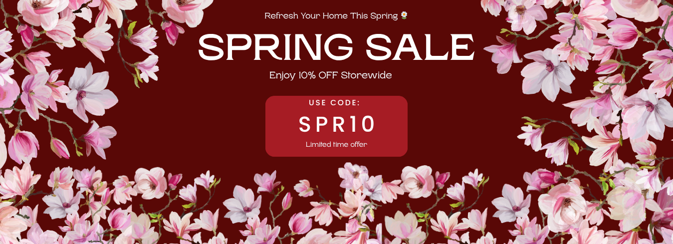 Spring sale banner with 10% off offer on Prima Decorative Hardware.