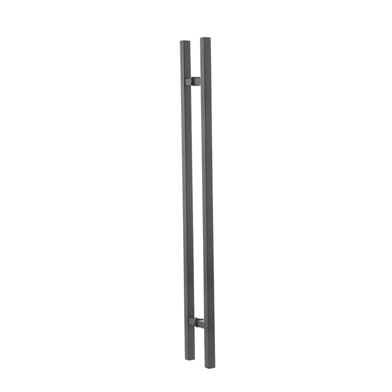 36" Back-to-Back Entry Door Pull Handle | Square H Type Ladder Style | 304 Stainless Steel Front Door Push Pull Handle | for Residential & Commercial use - Black
