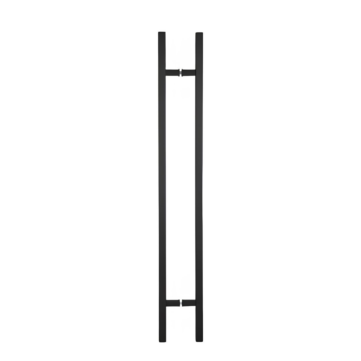 36" Back-to-Back Entry Door Pull Handle | Square H Type Ladder Style | 304 Stainless Steel Front Door Push Pull Handle | for Residential & Commercial use - Black