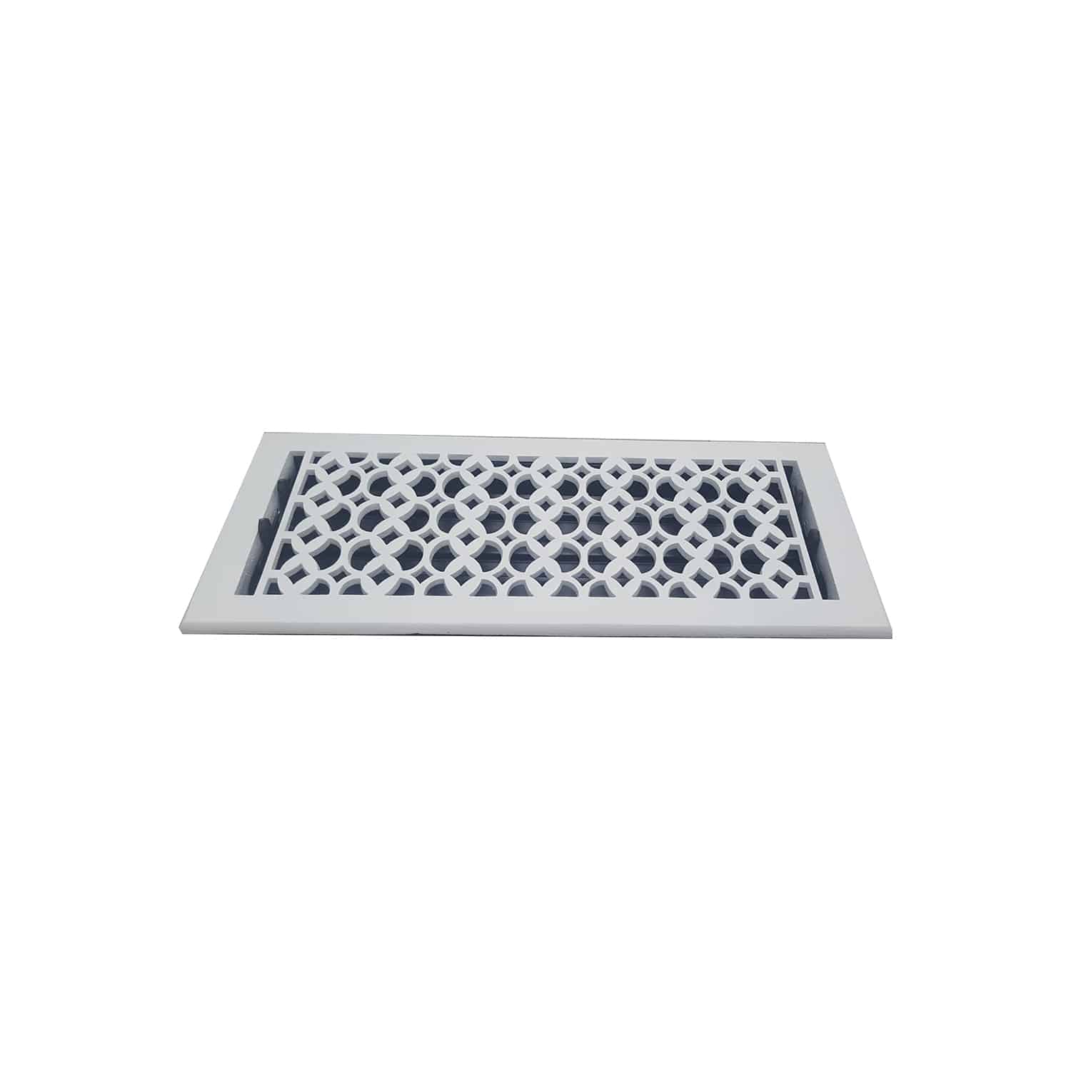 Cast Iron Floor Vent Cover / Register Size: 6″ x 16″ with Damper top faceplate outer size 7-3/4″ x 16-1/4″, thickness 5 mm, Premium Hand Made heavy-duty, durable, walkable – Powder coated Re-paintable for floors and walls-Tudor Mushroom Design (VR 100)
