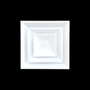 Diffuseur de plafond carré 2CSD Face : 24"x24" Col : 8"