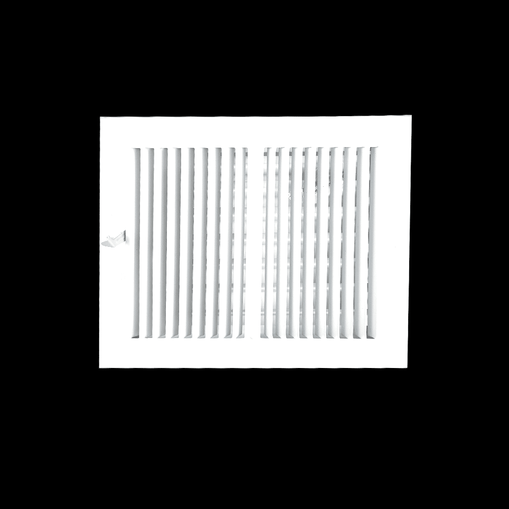 Grille de registre à deux voies 10"x8" 2SW pour murs latéraux et plafond